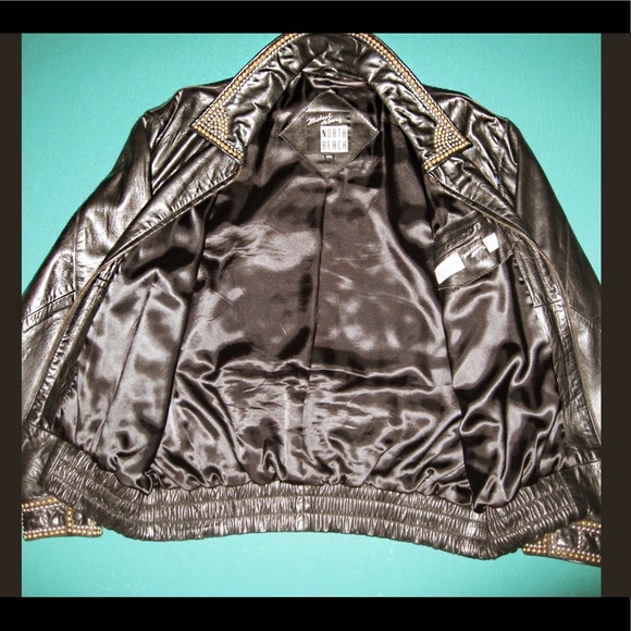 AMAZING VINTAGE LEATHER BOMBER JACKET - Picture 3 of 5